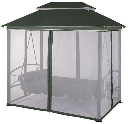 беседка-качели «пальмира» a31bl.t01 зеленый удачная мебель - даметекс