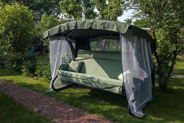 садовые качели «империя» a43a.631 антрацит удачная мебель - даметекс