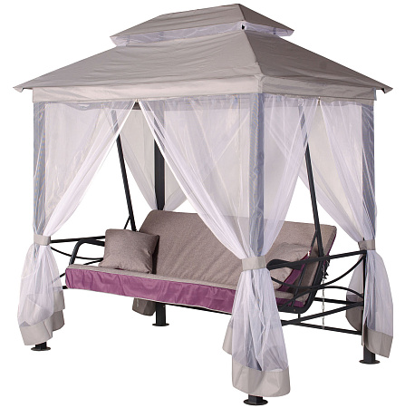 беседка-качели «алания» a62а.612 антрацит удачная мебель - даметекс