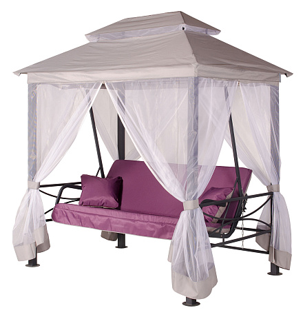 беседка-качели «алания» a62а.612 антрацит удачная мебель - даметекс