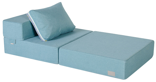 Кресло-кровать трансформер бескаркасное &amp;quot;Валентина&amp;quot; 80х80х60 см бирюзовый