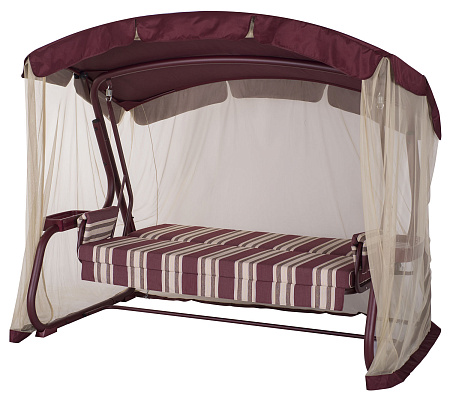 садовые качели «милан» a51r.304 бордовый удачная мебель - даметекс