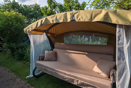 садовые качели «империя» a43а.625 антрацит удачная мебель - даметекс