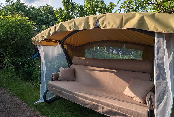 садовые качели «империя» a43а.625 антрацит удачная мебель - даметекс