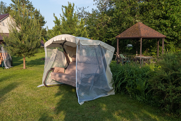 Тент на садовые качели A15/A28/A29/A56 АМС 221*122 см бежевый Удачная мебель - Дачная мебель