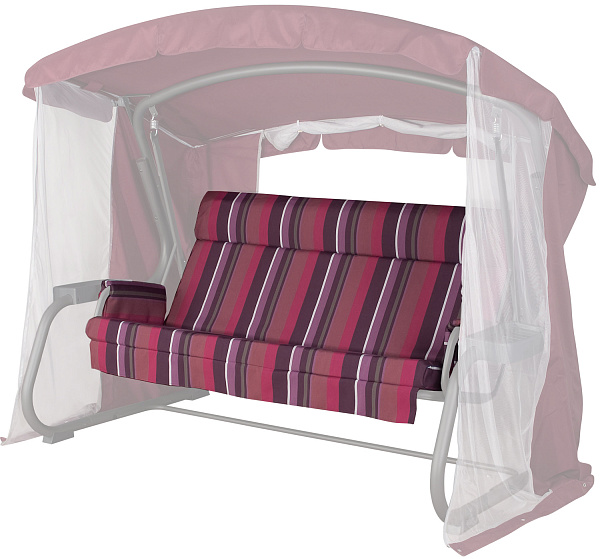 Текстильный комплект с подголовником для садовых качелей 175*53*53 см С175.308 Удачная мебель - Даметекс