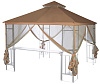 Тент на беседку Анталия A35/A40 АМС 300*300 см охра Удачная мебель - Дачная мебель