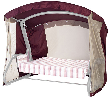 Тент на садовые качели A15/A28/A29/A56 АМС 221*122 см бордовый Удачная мебель - Дачная мебель