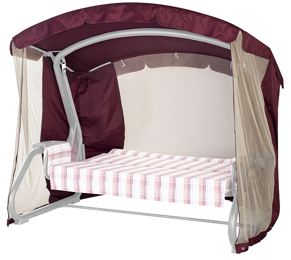 Тент на садовые качели A15/A28/A29/A56 АМС 221*122 см бордовый Удачная мебель - Дачная мебель