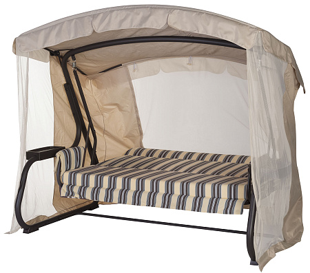 садовые качели «мерида премиум» a29c.006 коричневый удачная мебель - даметекс