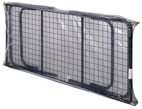 кровать металлическая односпальная чёрная «саша»