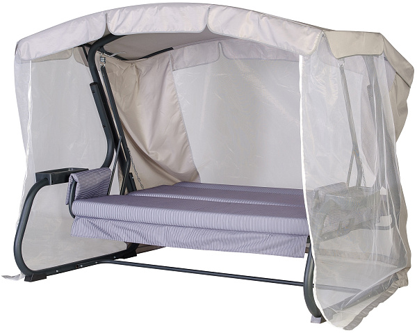 садовые качели «винтаж премиум» a29a.622 антрацит удачная мебель - даметекс