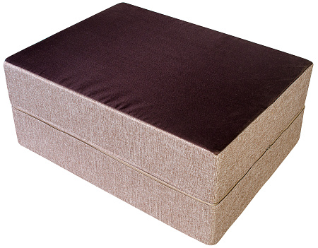 Кресло-кровать трансформер бескаркасное &quot;Валентина&quot; 75х100х65 см с валиком шоколад