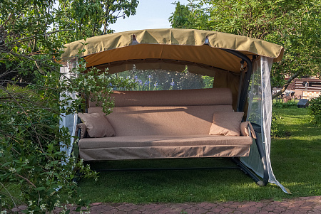 садовые качели «империя» a43а.625 антрацит удачная мебель - даметекс