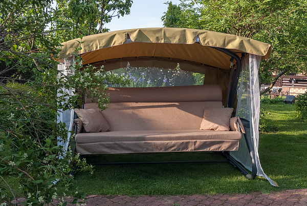 садовые качели «империя» a43а.625 антрацит удачная мебель - даметекс