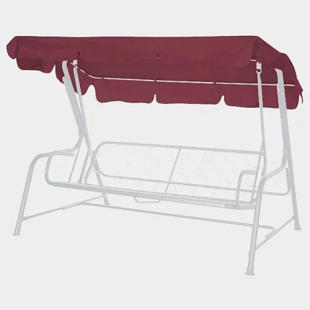 Тент на липучках универсальный без АМС 214*126 см бордовый Удачная мебель - Дачная мебель