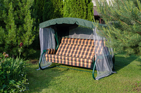 садовые качели «мерида премиум» a56g.334 зеленый удачная мебель - даметекс