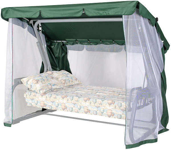 Тент на садовые качели A54 АМС 221*122 см зеленый Удачная мебель - Дачная мебель
