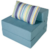 Кресло-кровать трансформер бескаркасное &amp;quot;Валентина&amp;quot; 80х80х60 см бирюзовый