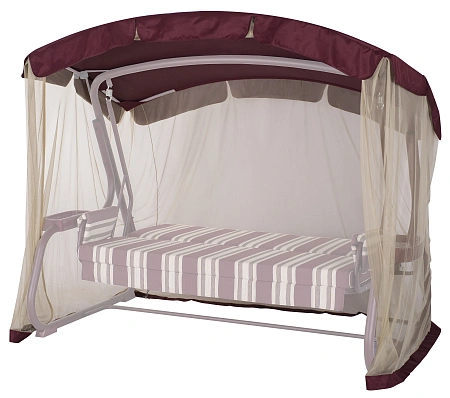 Тент на садовые качели A15/A28/A29/A56 АМС 221*122 см бордовый без вставок Удачная мебель - Дачная мебель