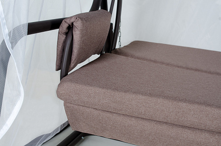 садовые качели «тропикана» а45с.613 коричневый удачная мебель - даметекс