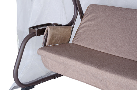 садовые качели «винтаж» a51c.614 коричневый удачная мебель - даметекс