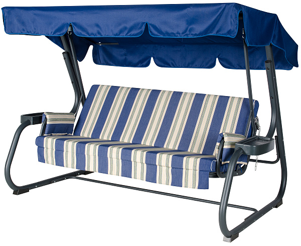 качели садовые «сапфир» a27а.306 антрацит удачная мебель - даметекс