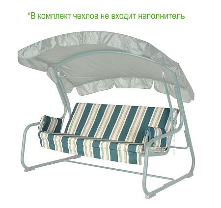 Набор чехлов на матрас и подлокотники для садовых качелей 170*52*55 см N170.305 Удачная мебель - Дачная мебель