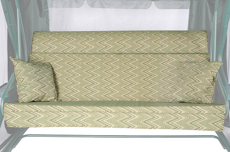 Набор чехлов на матрас с подголовником и подушки для садовых качелей 180*53*53 см N180.211 Удачная мебель - Дачная мебель