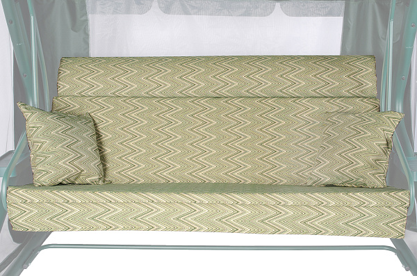 Набор чехлов на матрас с подголовником и подушки для садовых качелей 180*53*53 см N180.211 Удачная мебель - Дачная мебель