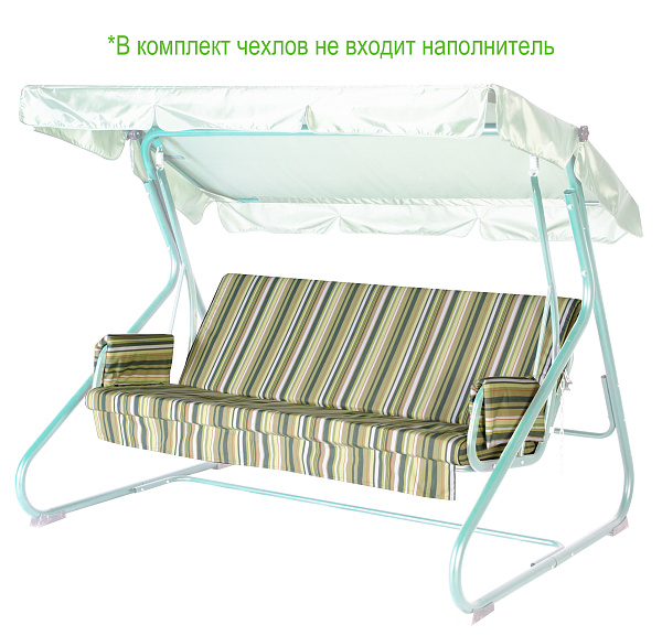 Набор чехлов на матрас и подлокотники для садовых качелей 170*53*58 см N170.311 Удачная мебель - Дачная мебель