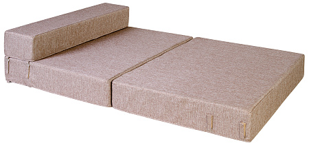 Диван-кровать трансформер бескаркасный &quot;Валентина&quot; 140х100х60 см шоколад