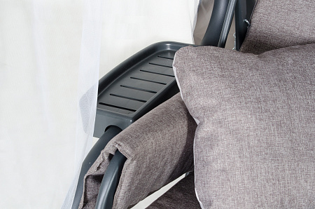 садовые качели «империя» a43а.626 антрацит удачная мебель - даметекс