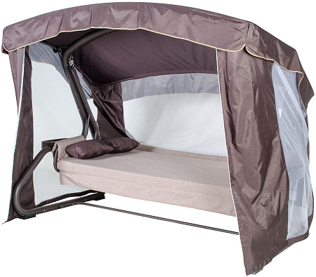 садовые качели «брауни» a43c.614 коричневый удачная мебель - даметекс