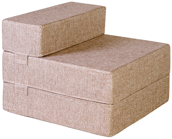 Кресло-кровать трансформер бескаркасное &amp;quot;Валентина&amp;quot; 80х80х60 см шоколад