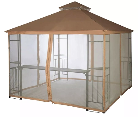 Тент на беседку Анталия A35/A40 АМС 300*300 см охра Удачная мебель - Дачная мебель