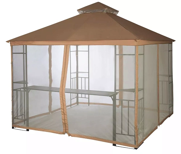 Тент на беседку Анталия A35/A40 АМС 300*300 см охра Удачная мебель - Дачная мебель