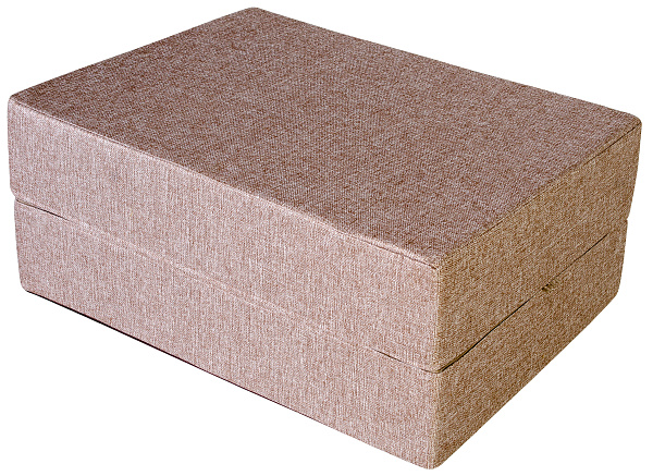 Кресло-кровать трансформер бескаркасное &amp;quot;Валентина&amp;quot; 75х100х65 см с валиком шоколад