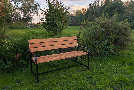 скамья садовая со спинкой флора