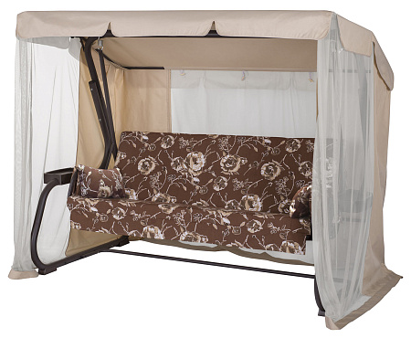 качели садовые «корсика» a54c.527 коричневый удачная мебель - даметекс