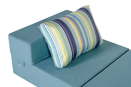 Кресло-кровать трансформер бескаркасное &quot;Валентина&quot; 80х80х60 см бирюзовый