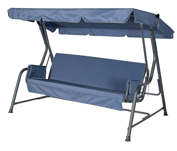 садовые качели «альба» a46a.5014 антрацит удачная мебель - даметекс