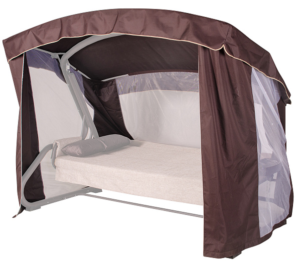 Тент на садовые качели Брауни A43 АМС 239*140 см коричневый Удачная мебель - Дачная мебель