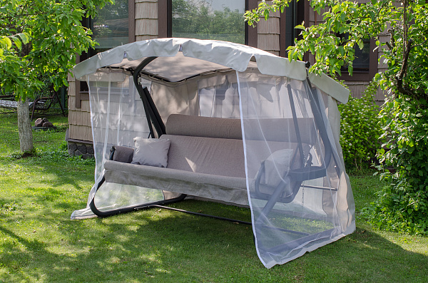 Тент на садовые качели A43 АМС 239*140 см графит Удачная мебель - Дачная мебель