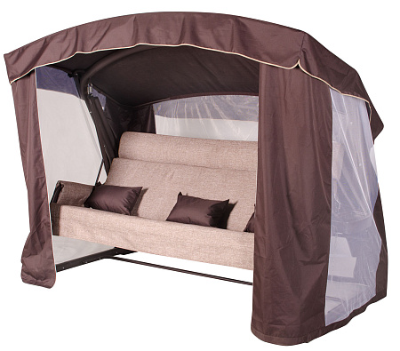 садовые качели «брауни» a43c.615 коричневый удачная мебель - даметекс