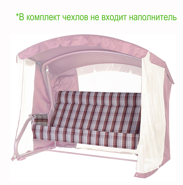 Набор чехлов на матрас с подголовником и подлокотники для садовых качелей 175*53*53 см N175.335 Удачная мебель - Дачная мебель