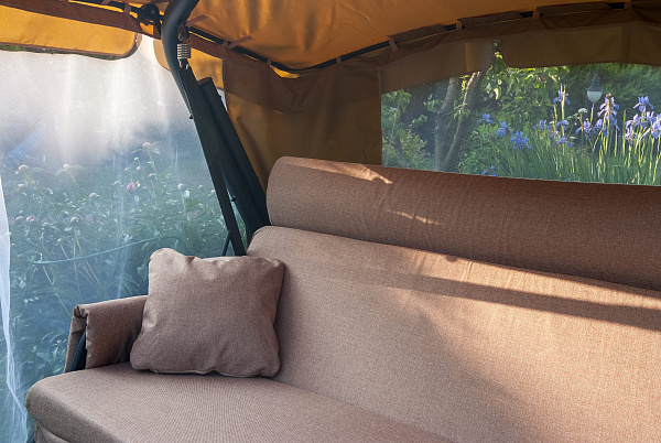 садовые качели «империя» a43а.625 антрацит удачная мебель - даметекс