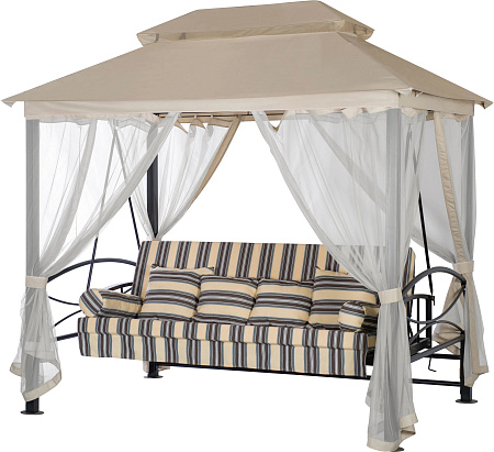 беседка-качели «амаре» a31bl.006 бежевый удачная мебель - даметекс