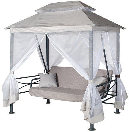 беседка садовая «афины» a62a.612 антрацит удачная мебель - даметекс