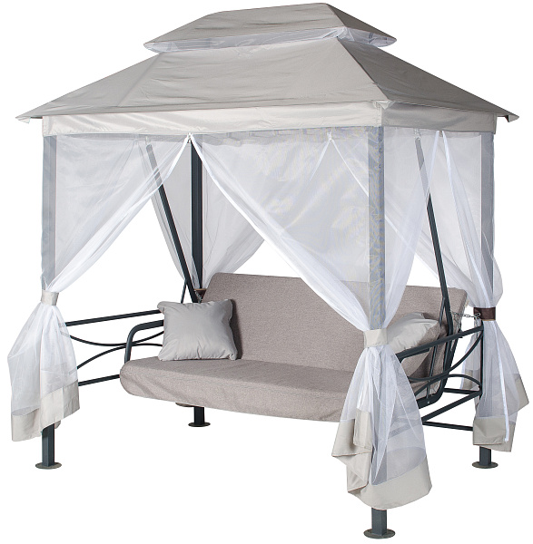 беседка садовая «афины» a62a.612 антрацит удачная мебель - даметекс